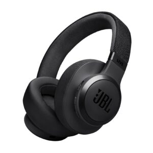 JBL Live 770NC True Adaptive Noise Cancellation Headphones Wireless Over Ear, Spatial Sound, 65Hrs Playtime, Speed Charge, Multipoint Connect & Personi-Fi 2.0, Customized EQ, Google Fast Pair, Black