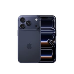 Apple iPhone 17 Pro 256 GB: 15.93 cm (6.3″) Display with Promotion up to 120Hz, A19 Pro Chip, Breakthrough Battery Life, Pro Fusion Camera System with Center Stage Front Camera; Deep Blue